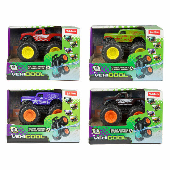 Vehicool Kleurveranderende Monster truck - 8,5cm