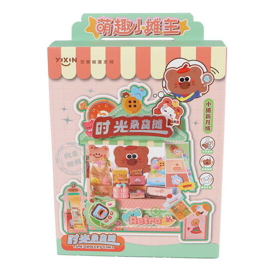 Kawaii Miniatuur Knutselkraampje Boodschappen - Groen