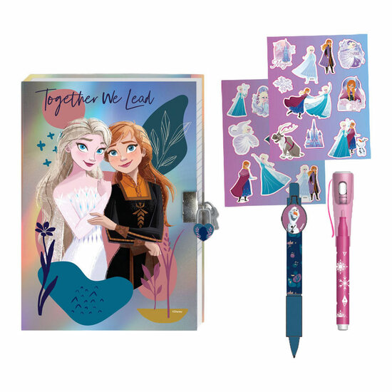 Frozen 2 Dagboek met Slot, Magische Pennen en Stickers