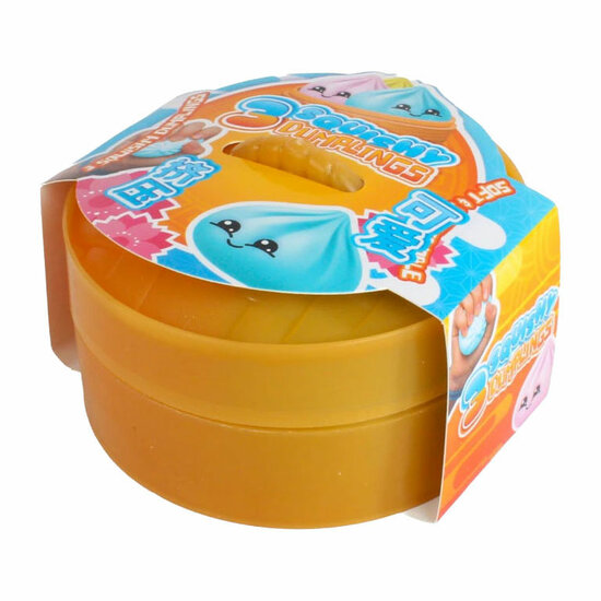 Kawaii Fidget Foam Dumplings in Stoommand 5cm - 3st.