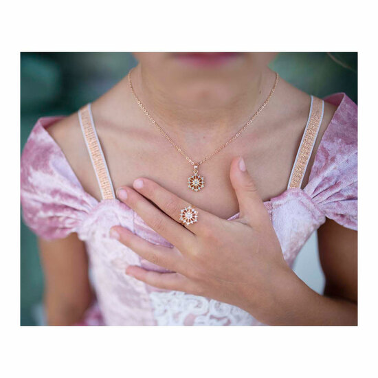 Snowflake Ketting en Ring Set - 2st.