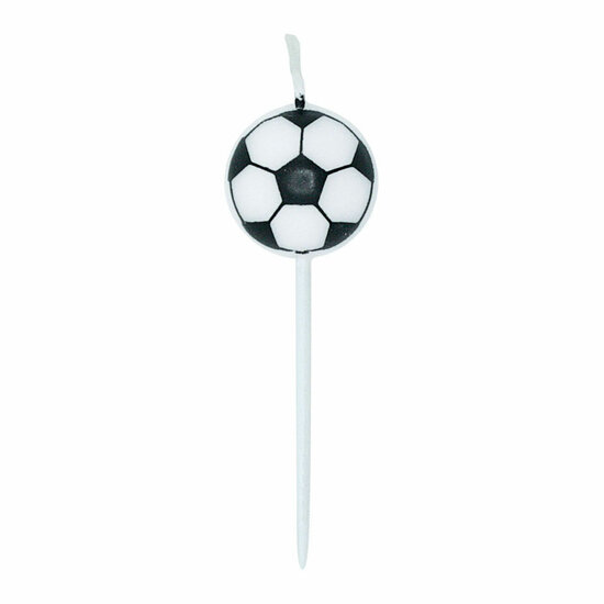 Taartkaarsen 2,4cm Voetbal - 5st.
