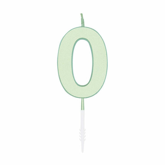 Taartkaars 4,5cm Pastel Mint no. 0