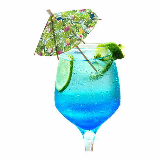 Parasol Cocktailprikkers van Papier XL Aloha - 18cm
