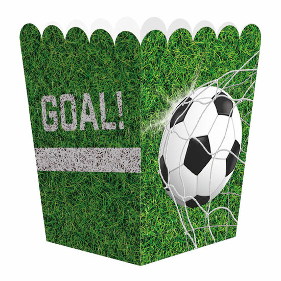 Papieren Snackboxen Voetbal - 8st.