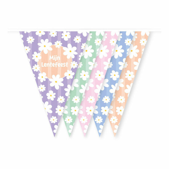 Vlaggenlijn Madeliefjes Mijn Lentefeest - 10m