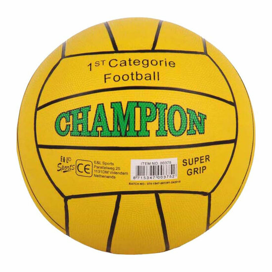 Straatvoetbal Rubber - Champion Geel