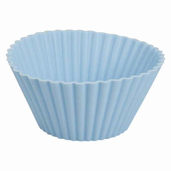 Set Siliconen Cupcakevormen 7x3,5cm - 12st.