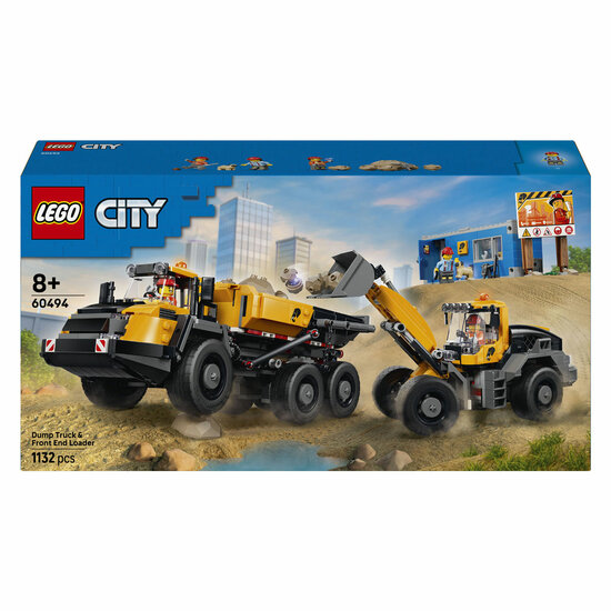 LEGO City 60494 Kiepwagen en Voorlader