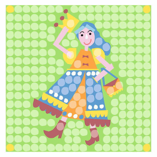 Playmais Mosaic Kaarten Versieren Prinses