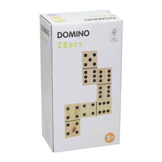 Groot Houten Dominospel - 28dlg.