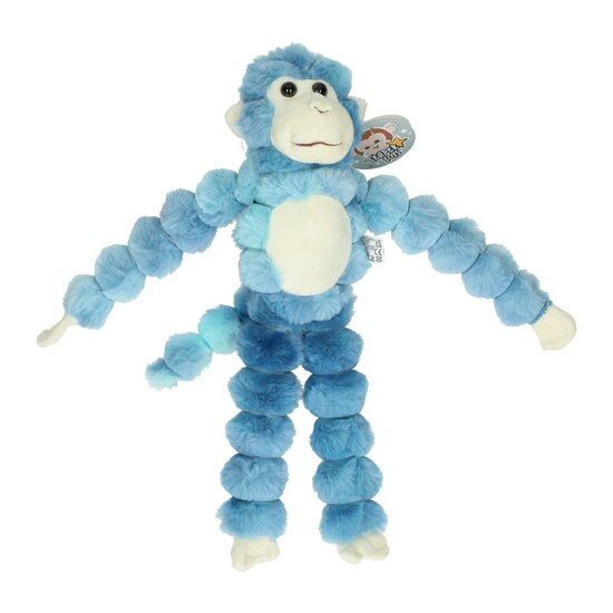 Pluchen Aap met Lange Armen 38 cm - Blauw