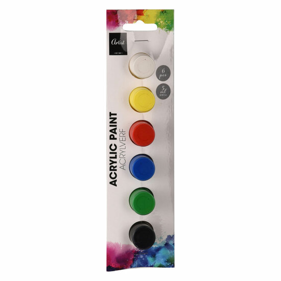 Acrylverfset 6 Kleuren
