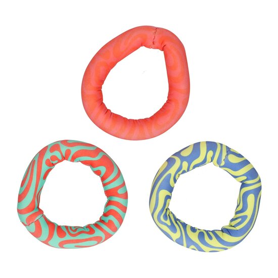 Set Duikringspeeltjes van Neopreen - 3st.