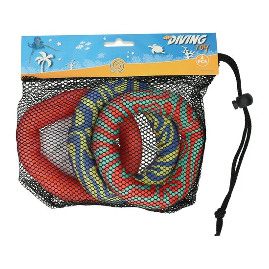 Set Duikringspeeltjes van Neopreen - 3st.