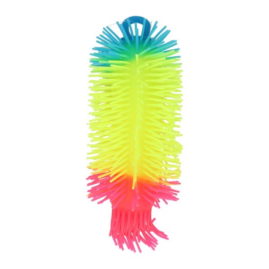 Meerkleurige Fluffy Worm - 21cm
