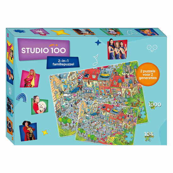 2-in-1 Familiepuzzel - 30 jaar Studio 100