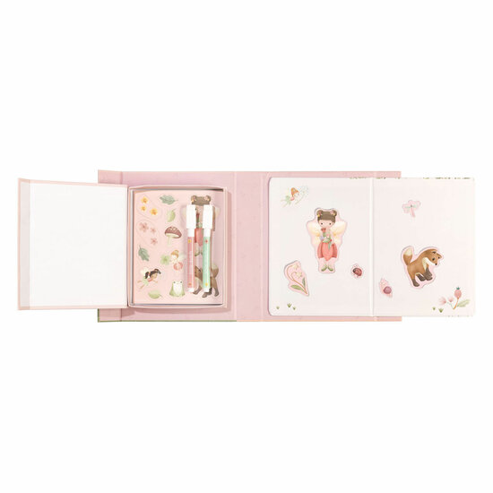 Little Dutch Whiteboard Kleurset met Magneten - Rosa Fairy Garden
