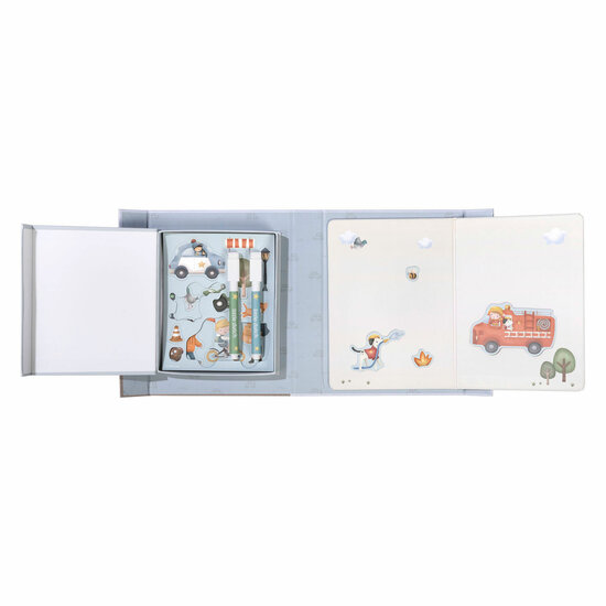 Little Dutch Whiteboard Kleurset - Jim Voertuigen