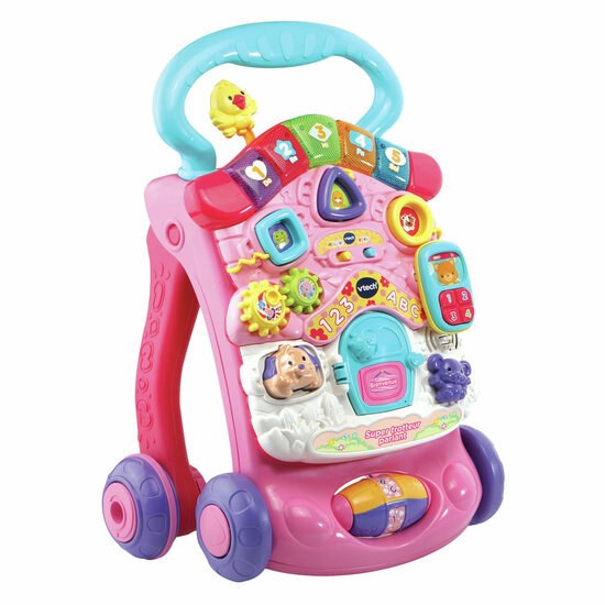 VTech 2-in-1 Activiteiten Loopwagen Roze