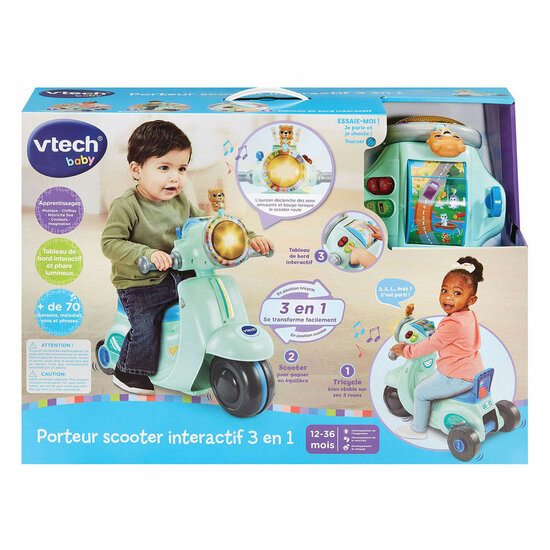 VTech 3-in-1 Scooter Loopwagen