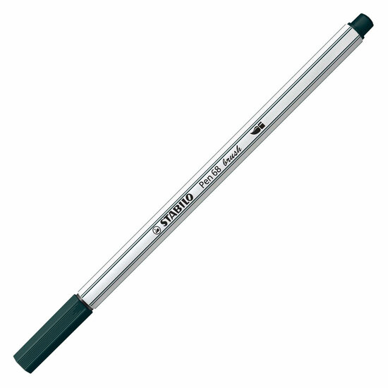 STABILO Pen 68 Brush - Viltstift - Aarde Groen (63)
