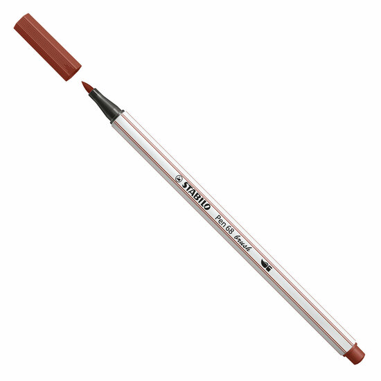 STABILO Pen 68 Brush - Viltstift - Sienna (75)