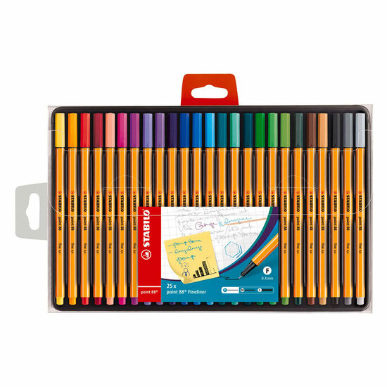 STABILO point 88 Fineliners in Etui - 25dlg.