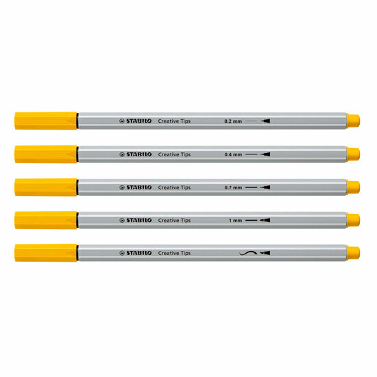 STABILO Creative Tips ARTY Pennen in Metalen Etui - 50dlg.