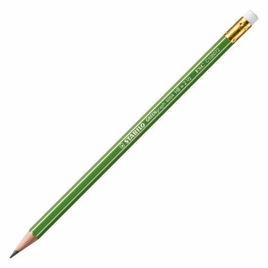 STABILO GREENgraph HB Grafietpotloden - 3dlg. met Gum