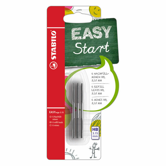 STABILO EASYergo 3.15 Navullingen HB - 6st.