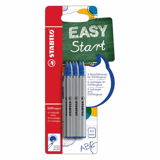 STABILO EASYoriginal Navullingen Fijn Blauw - 6st.