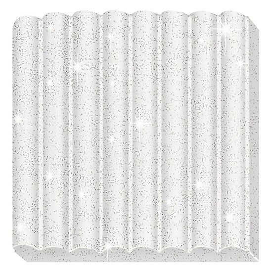 FIMO Kids Boetseerklei Wit Glitter, 42gr