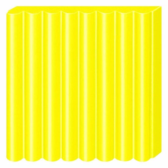 FIMO Effect Boetseerklei Neon Geel, 57gr