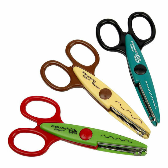 Fiskars Kidzors Kartelscharen Krokodil Slang Kikker- 3st.