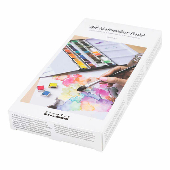 Art Aquarelverf Standaardkleuren - 48 Kleuren
