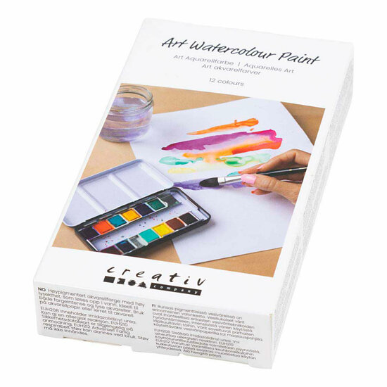 Art Aquarelverf Bloemen en Landschappen - 12 Kleuren