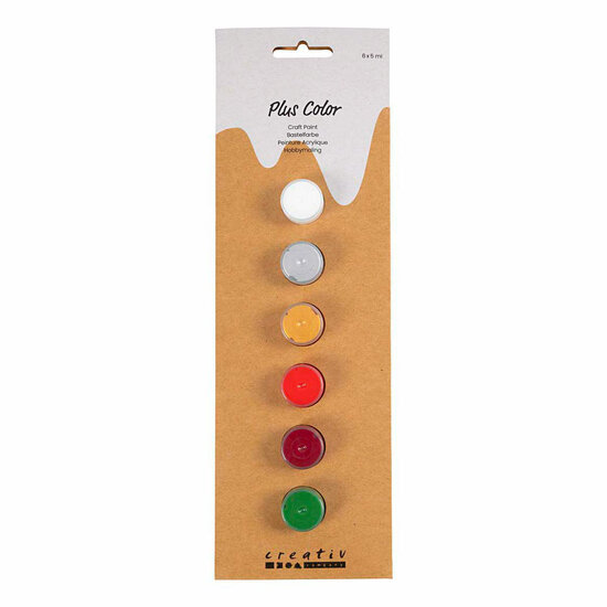 Plus Color Acrylverf Kerstkleuren - 6x5ml.