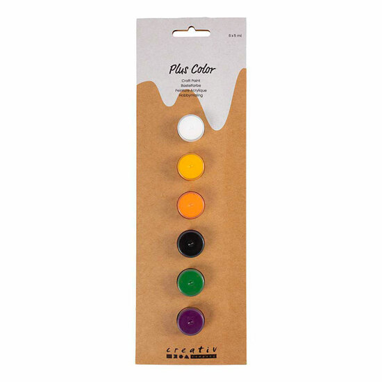 Plus Color Acrylverf Halloweenkleuren - 6x5ml.