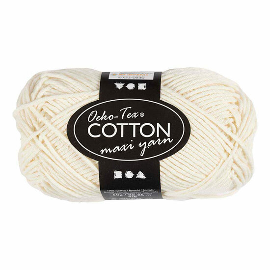 Katoengaren Afm 8/8 L: 80-85 M Off-White - 50gr.