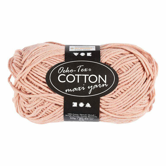 Katoengaren Afm 8/8 L: 80-85 M Beige - 50gr.
