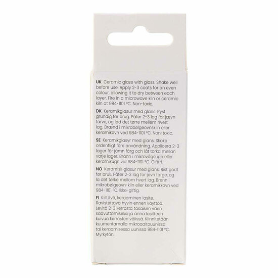Keramiek Glazuur 984-1101 C Dekkend Art Grey - 60ml