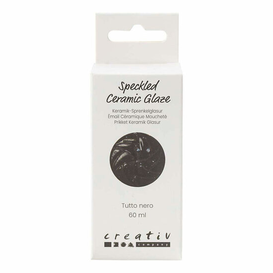 Gespikkeld Keramiek Glazuur 999-1060 C Dekkend Tutto Nero - 60ml