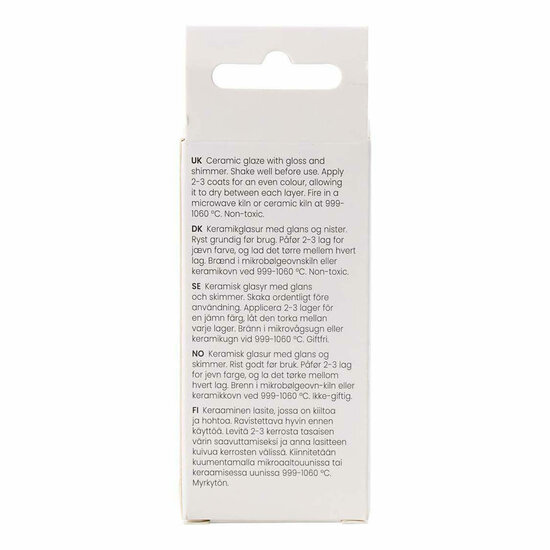 Gespikkeld Keramiek Glazuur 999-1060 C Dekkend Tutto Nero - 60ml