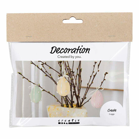 Mini Hobbyset Decoratie Eieren Pastelkleuren