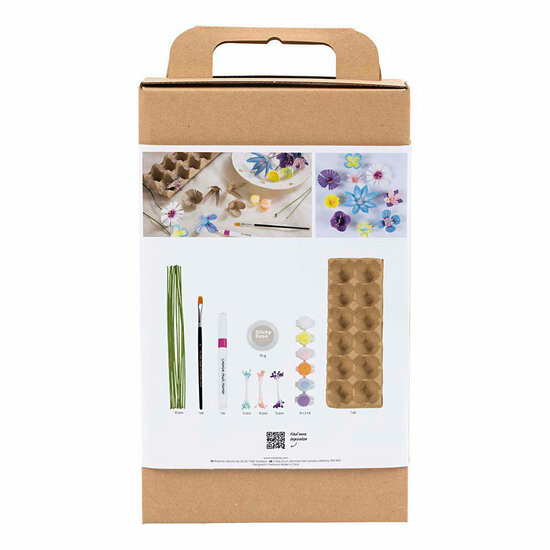 Hobbyset Bloemen van Eierdozen Pastelkleuren