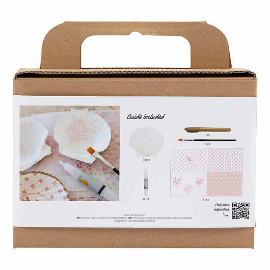 Mini Hobbyset Decoupage Mosselschelpen Lichtroze