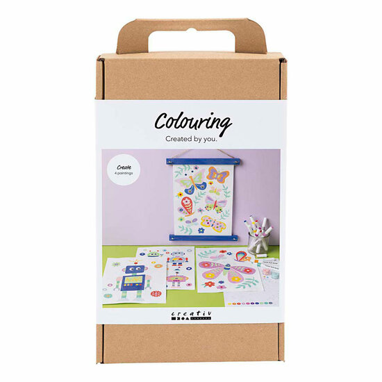 Hobbyset Kleuren Vlinder en Robot in Vrolijke Kleuren
