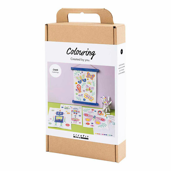 Hobbyset Kleuren Vlinder en Robot in Vrolijke Kleuren