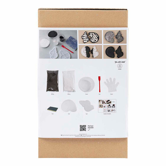 Hobbyset Hars Gieten Conchschelp Zwart en Wit